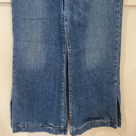 7 For All Mankind Cropped Jo with Side Slit Wide Leg Jeans 27 - Picture 7 of 12